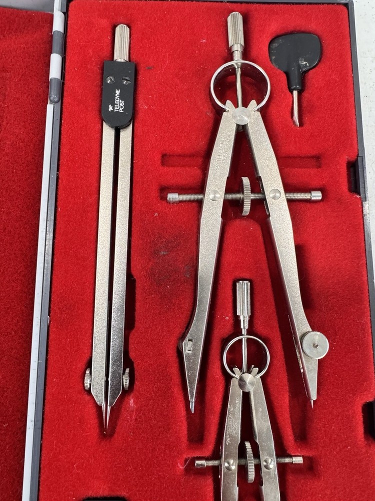 Teledyne Post Draftsman Drafting Kit With Case Compass