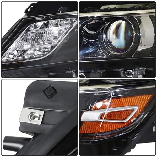 Driver Side and Passenger Side Headlights Assembly Halogen Replacement for