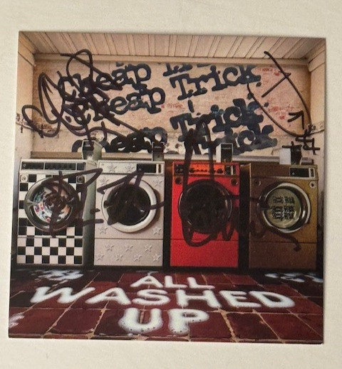 Cheap Trick - All Washed Up Signed Insert with Sealed CD  Autographed By Group
