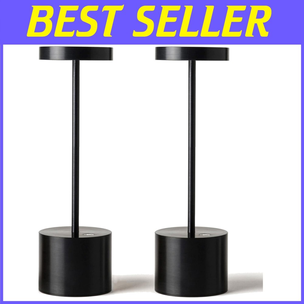Minimalist Cordless Table Light, 5000mAh Battery - 2 Pack