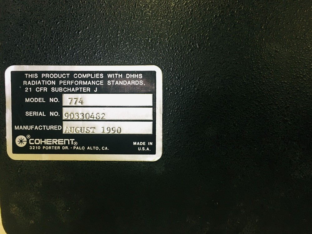 COHERENT SATORI ULTRAFAST DYE LASER #774