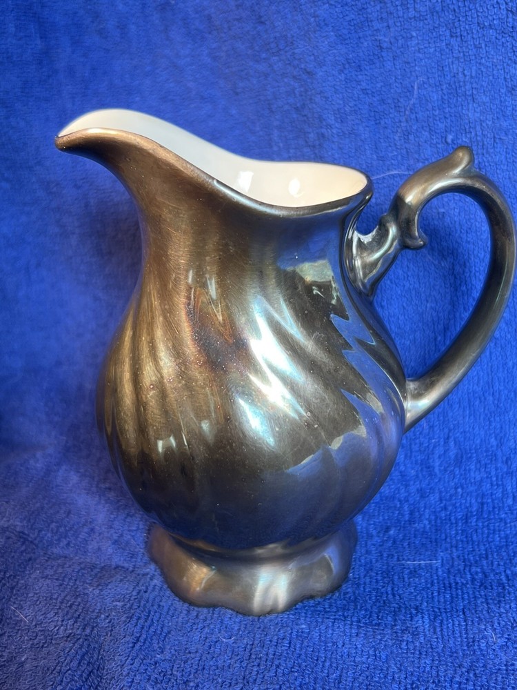 1920s WMF PORCELAIN AND SILVER 5” CREAMER