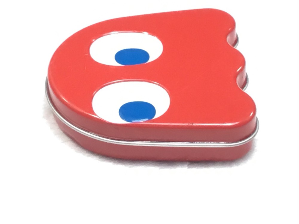 2011 Nampo Pac-Man Empty Red Blinky Candy Tin Container with Lid