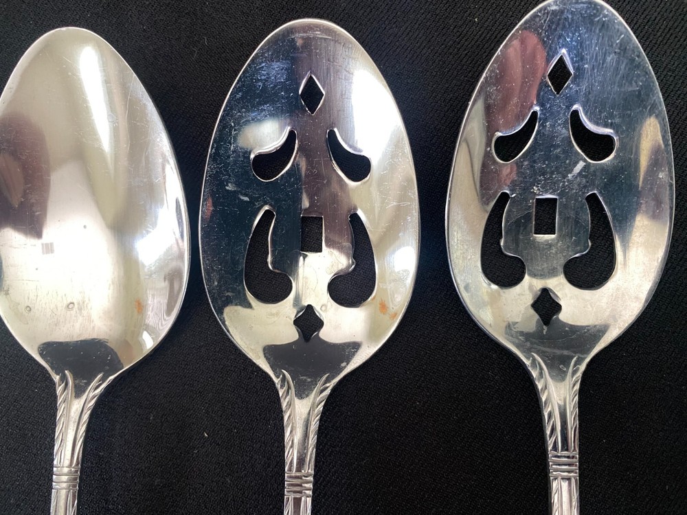 7 Cambridge stainless Flatware extra Serving pieces- Used