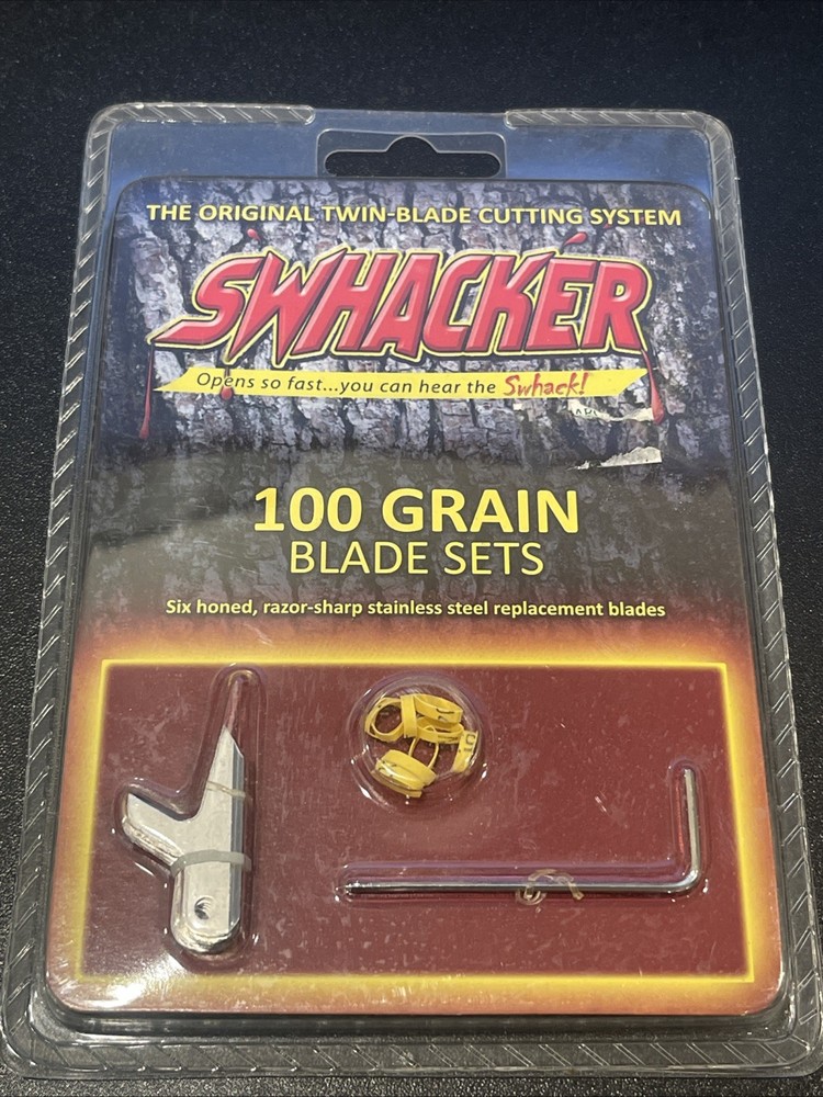 Swhacker 100 Grain Blade Sets- 6 Replacement Blades