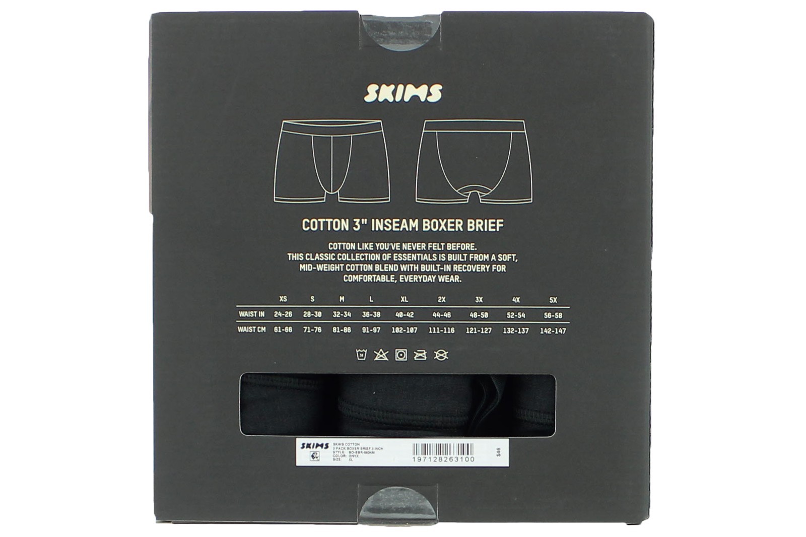 Skims Mens Boxer Briefs 3-pack Modal Comfort Waistband 3 inch Inseam