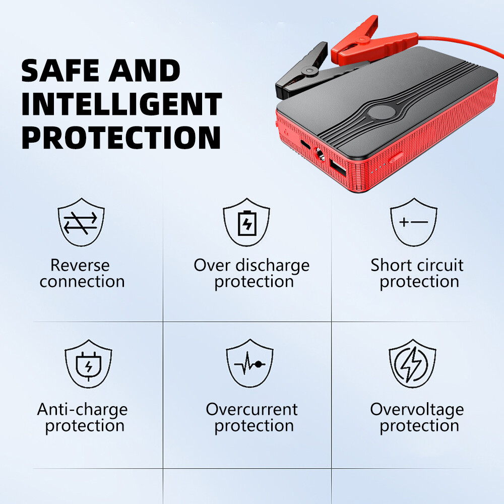 Jump starter Car Portable Jumper Power Bank Booster Box Battery Charger 30000mAh