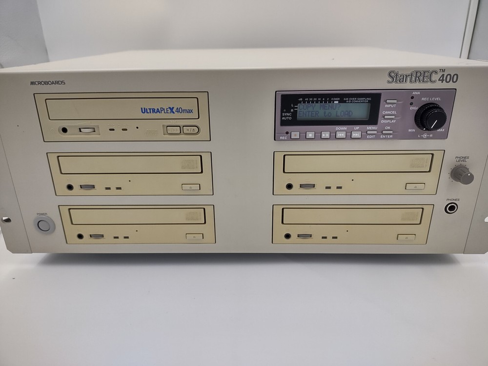 Microboards StartREC 400 High-Speed Standalone CD-R Duplicator Audio Editing