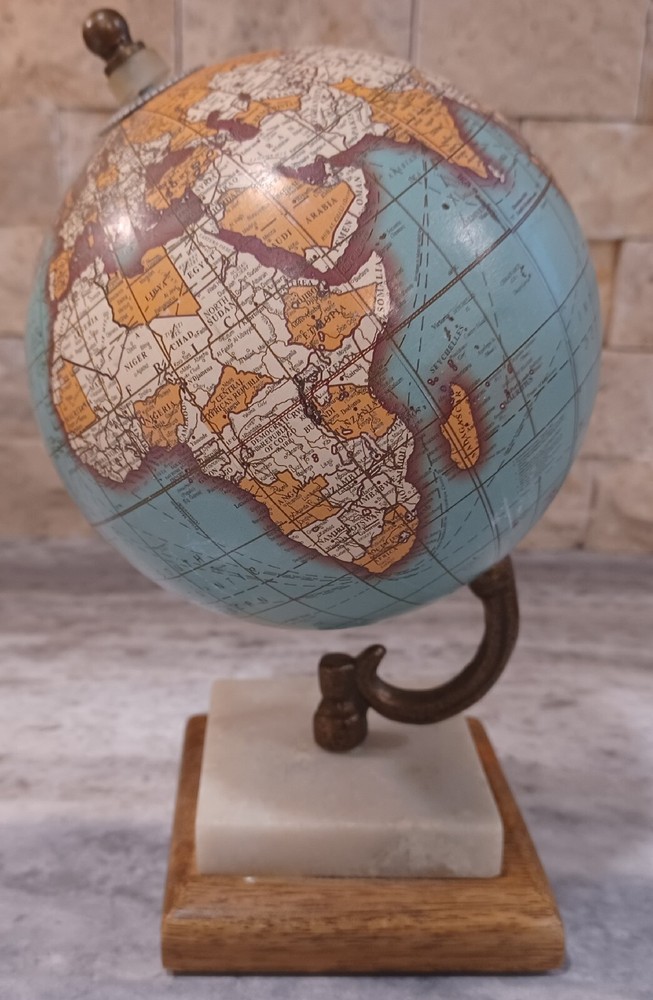 Decorative Tabletop World Globe 8 3/8"