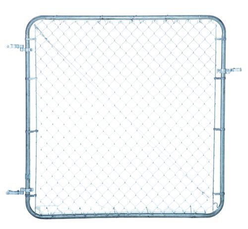 4' x 24" 72" Adjustable Frame Galvanized Chain Link Fence Walk Through Gate Kit