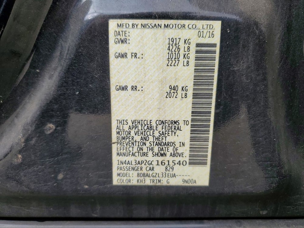 Fuse Box Engine Sedan Base Fits 16-17 ALTIMA 5016601