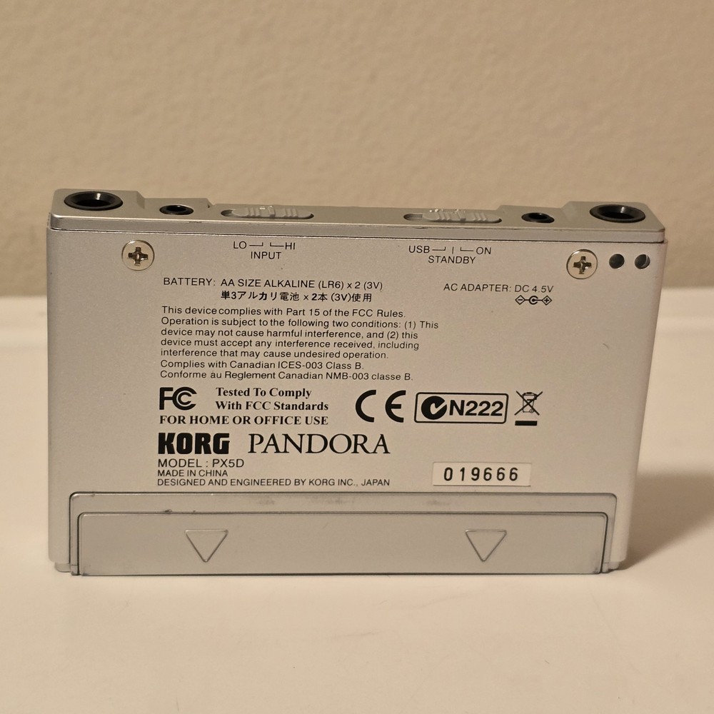 Korg Pandora PX5D Personal Multi Effects Processor Works Great NICE