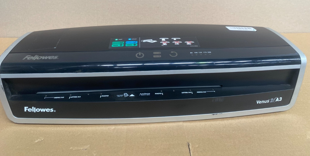 Fellowes Venus 2 A3 Laminator Used Working With AC Adapter
