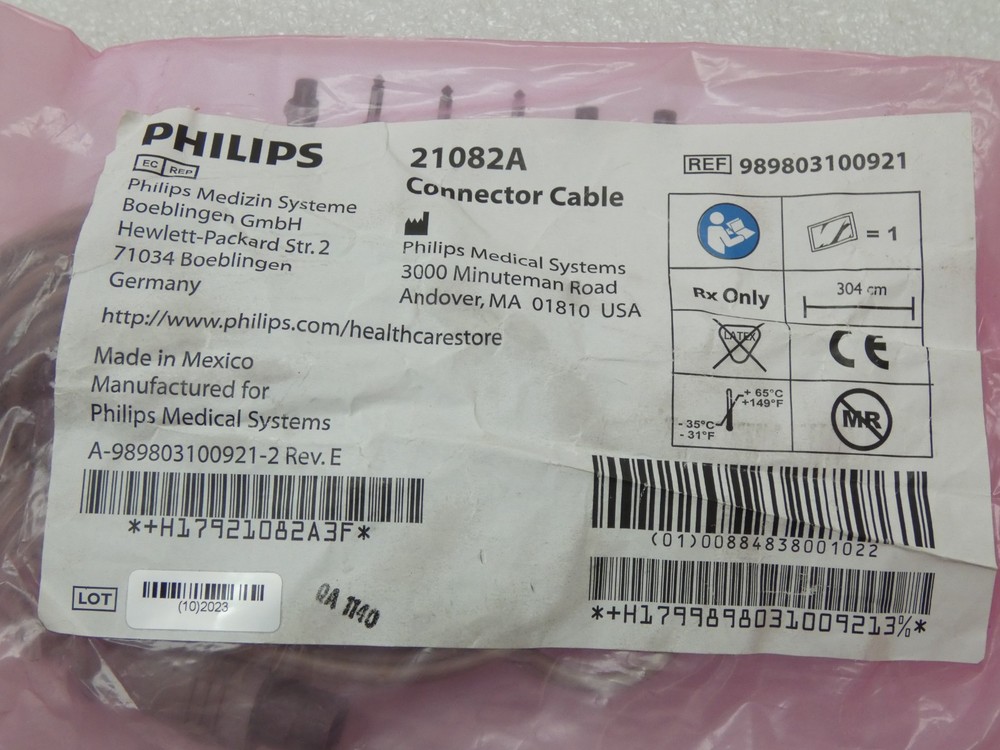 Philips 21082A Connector Cable Ref 989803100921