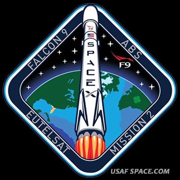 Authentic Eutelsat/ABS - SPACEX - FALCON 9 Launch SATELLITE Mission SPACE PATCH