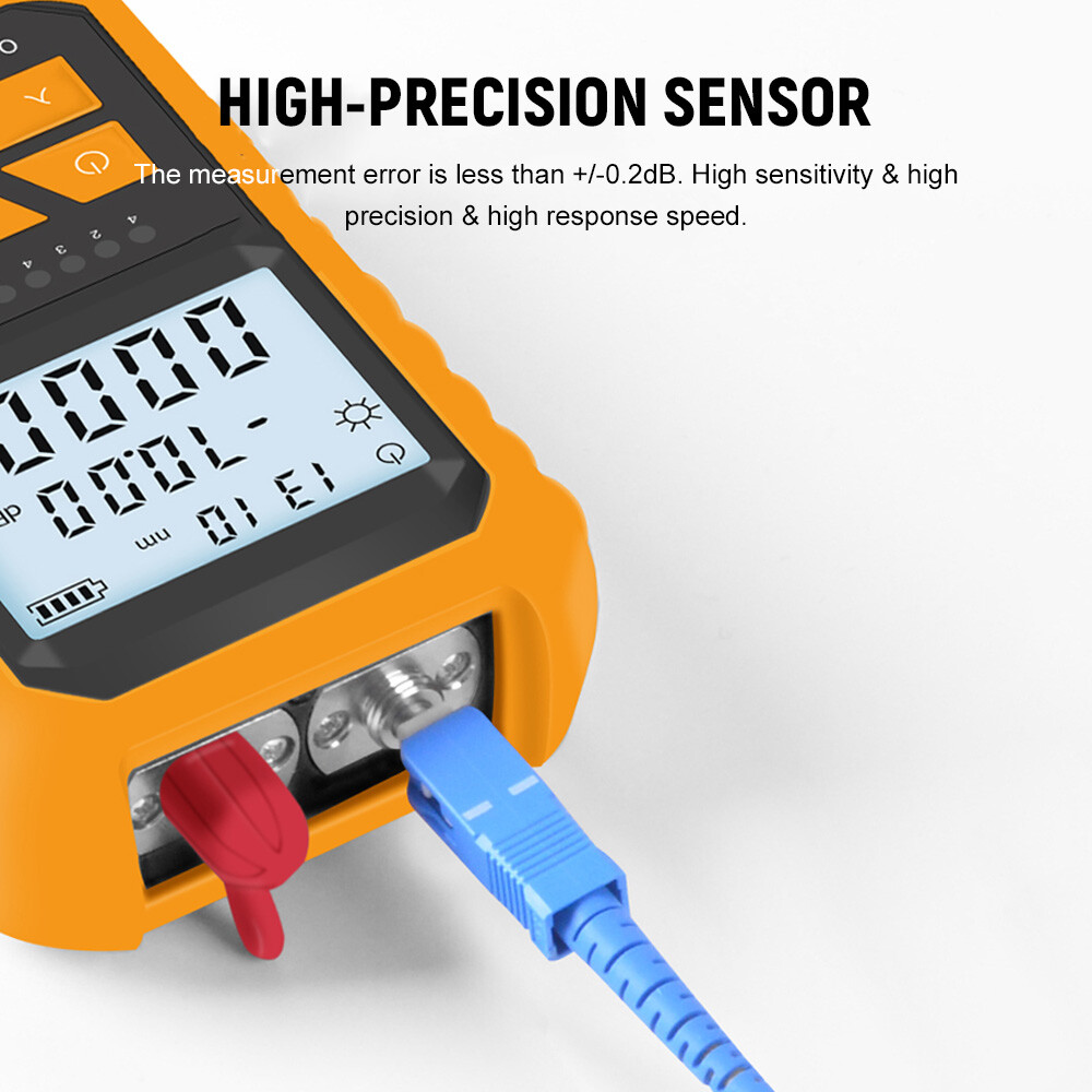 Handed Digital Optical Meter Network Cable Test W/ 5km Red Light O7U2