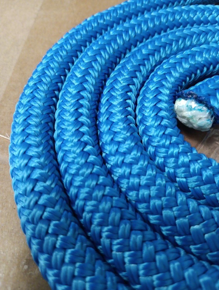 9/16 x 150 ft. Double Braid-Yacht Braid Polyester Rope. Blue