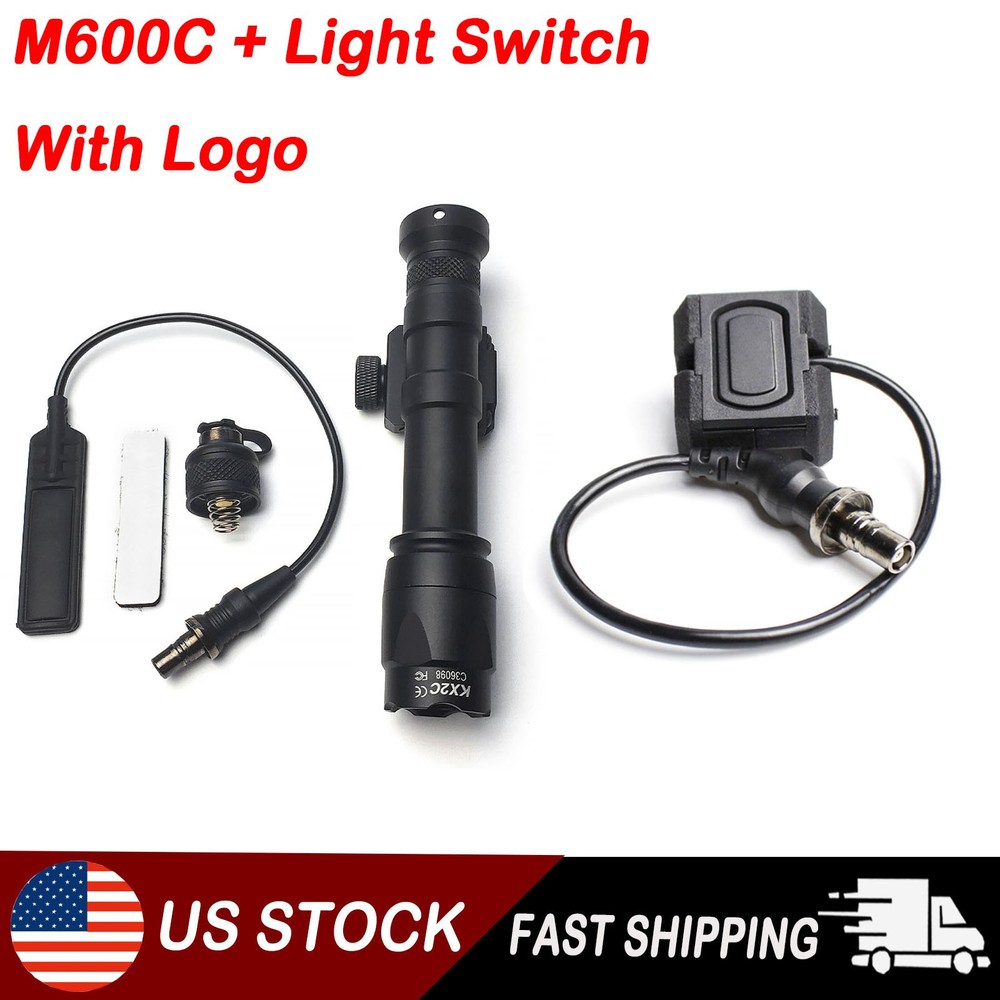 M600C Tactical Flashlight White LED illumination Light with Mod button Switch US