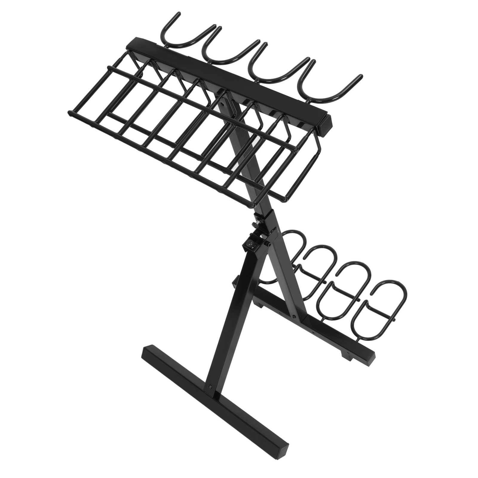 Folding Gun Rack Freestanding Rifle Pistol Storage Rack Stand For Shooting Range