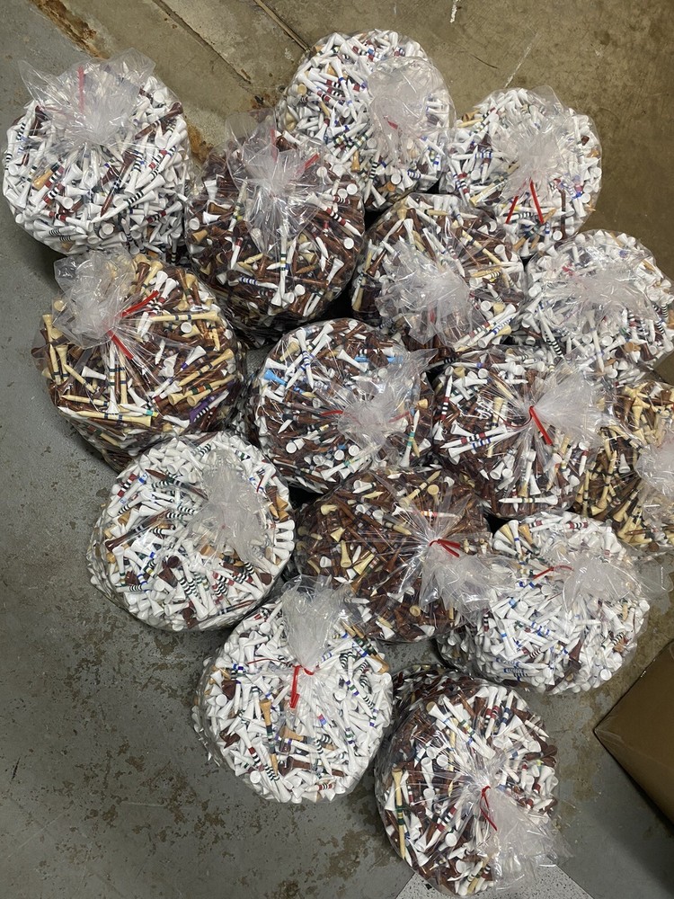 1000 Assorted Blem Or Misprint Golf Tees
