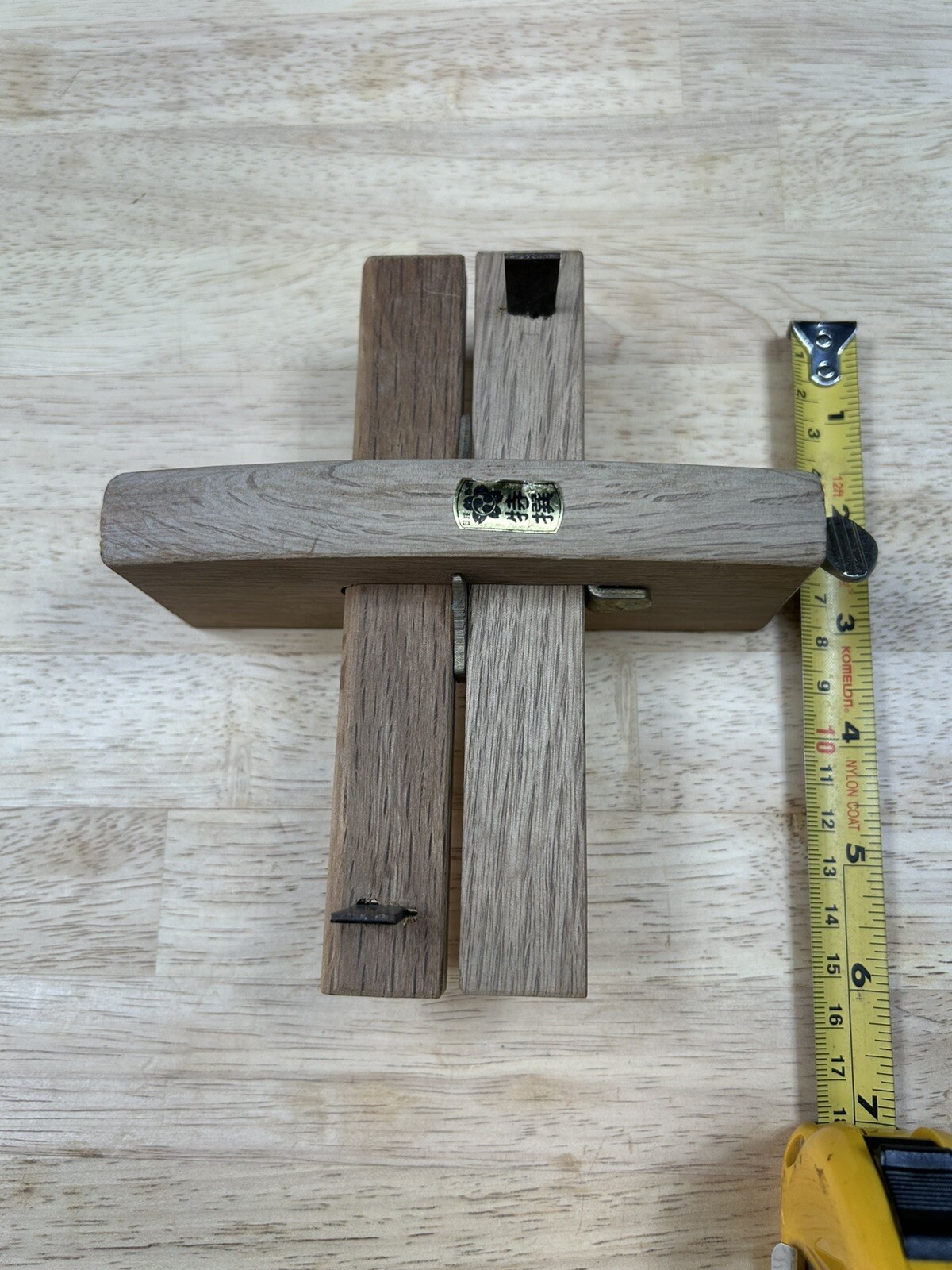 Japanese Marking Gauge (Kebiki). Japanese White Oak. New Old Stock.