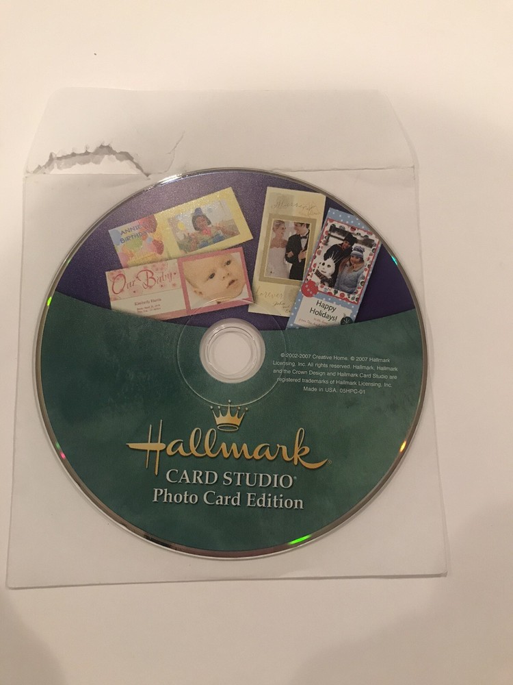Hallmark Card Studio Photo Card Editor 2007