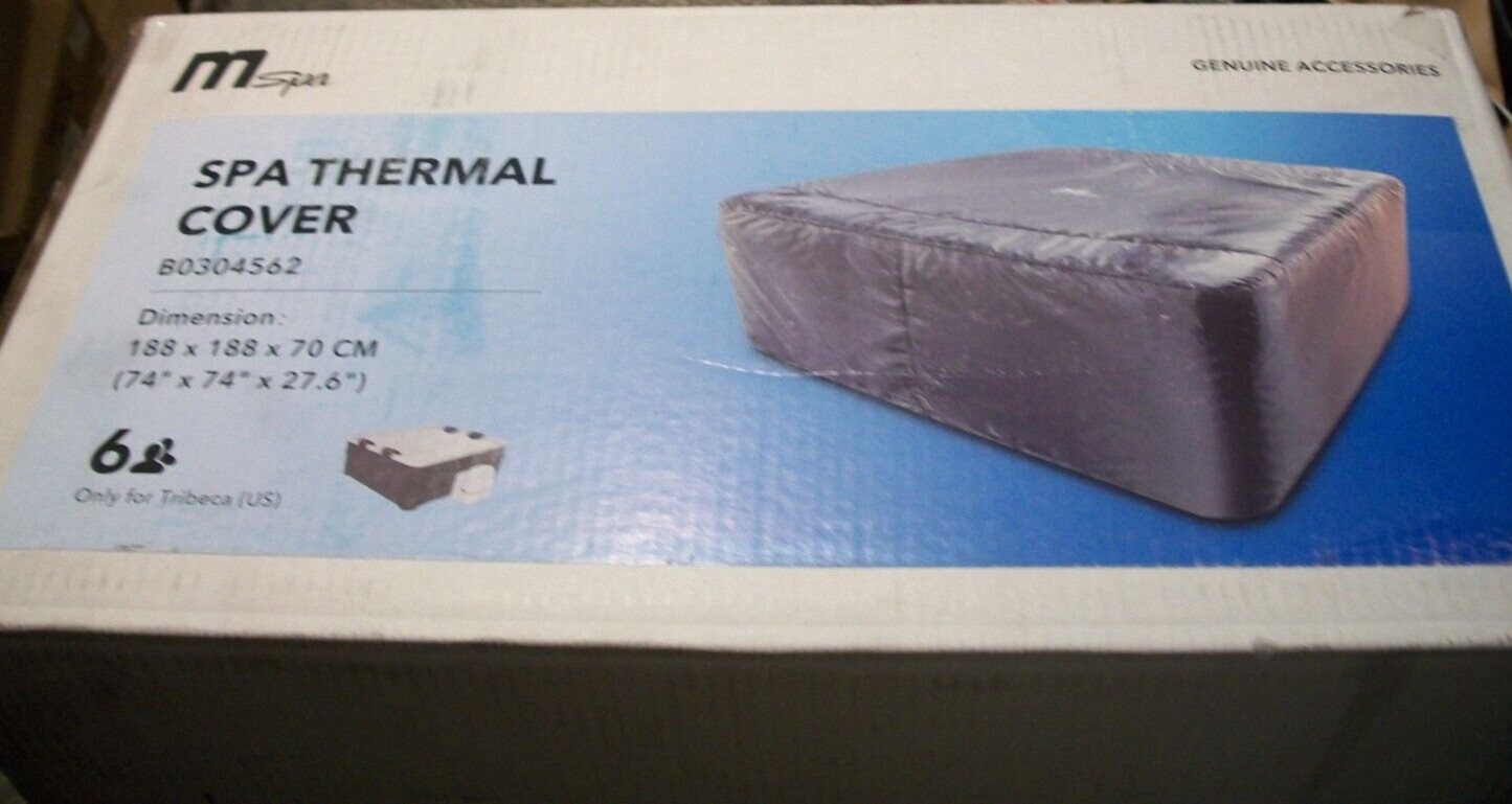 Hot Tub Cover Square SPA Heavy Duty Insulated Outdoor Indoor Black UV Resistant