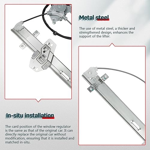 748-916 Front Left Driver Side Power Window Regulator with Motor Replacement