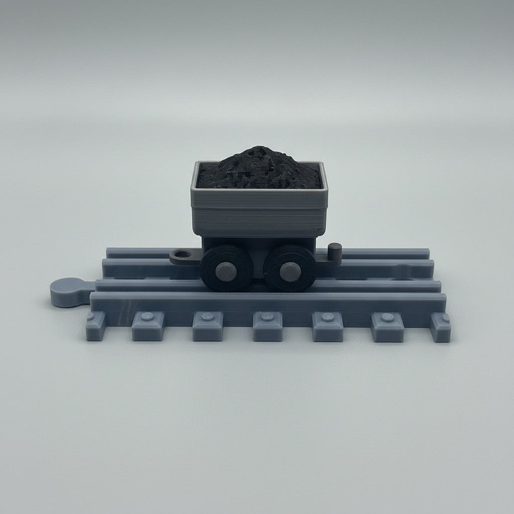 Tiny Coal Tank Car Model Train Collectible - 3D Printed Toy
