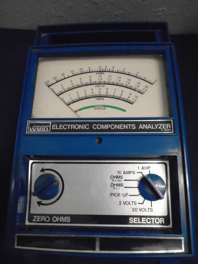 Vintage Electronic Components Analyzer Montgomery Ward 61-82060