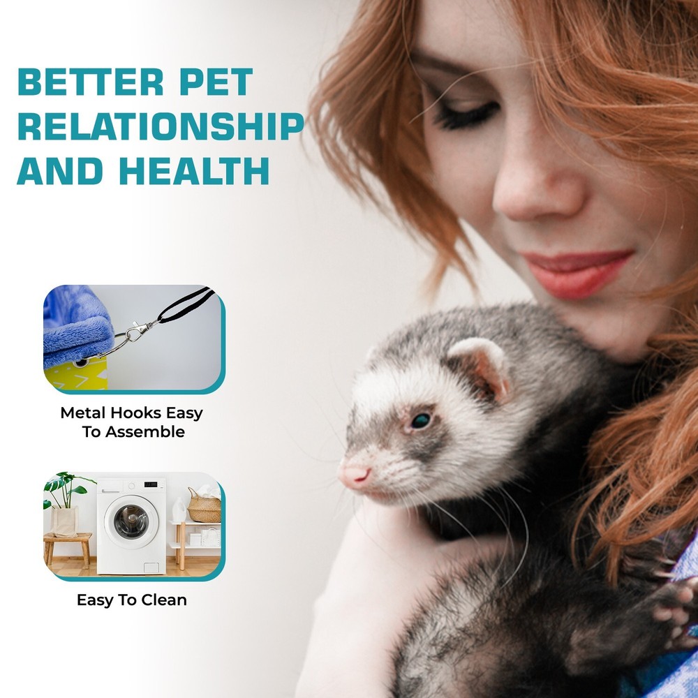 Ferret Box Bed Hammock for Hanging or Shelf Use