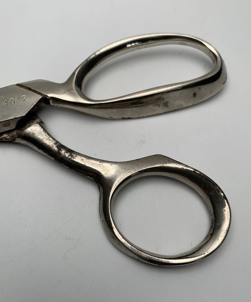 Vintage Case XX 40-7 Chrome Scissors Shears 7"