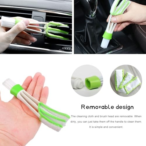 5PCS Car Detailing Brushes Duster Kit, Soft Cleaning Set Includes Dashboard