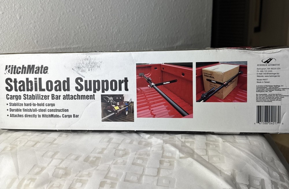 HitchMate Black 4017 Cargo StabiLoad Support Cargo Stabilizer Bar Attachment