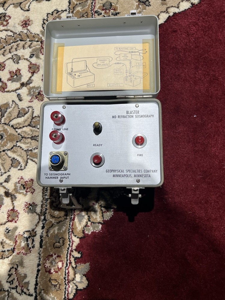 Geophysical Specialties Blaster MD Refraction Seismograph