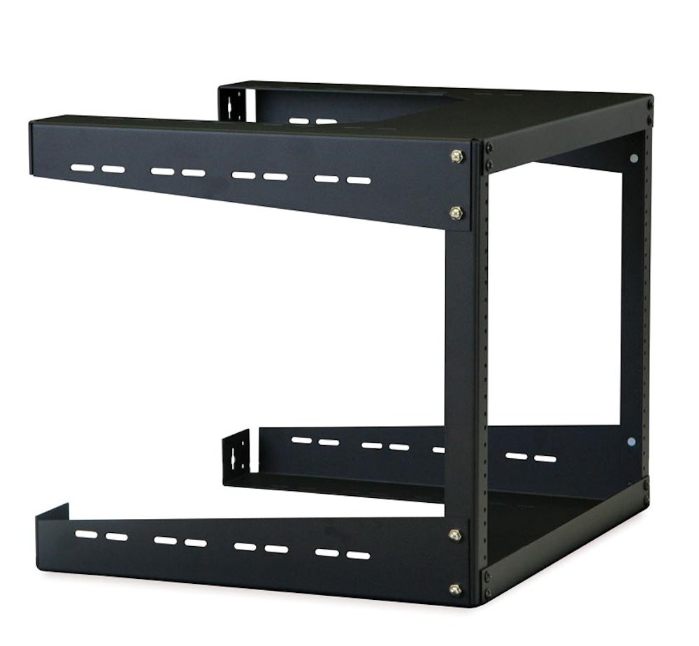8U Deep Open Frame Wall Rack