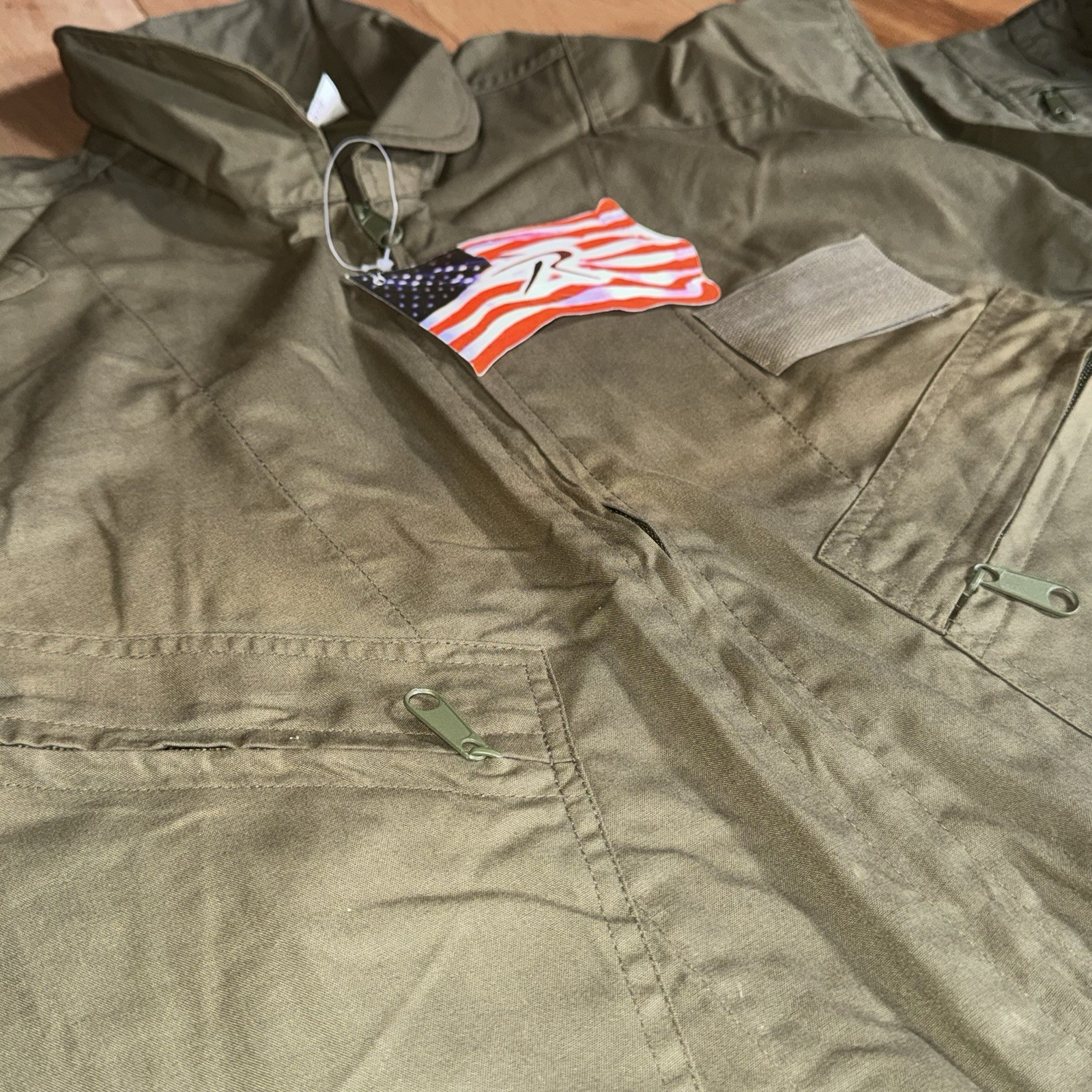 Rothco Flight Suit Small Olive Drab Military Style Coveralls Zip Front NEW