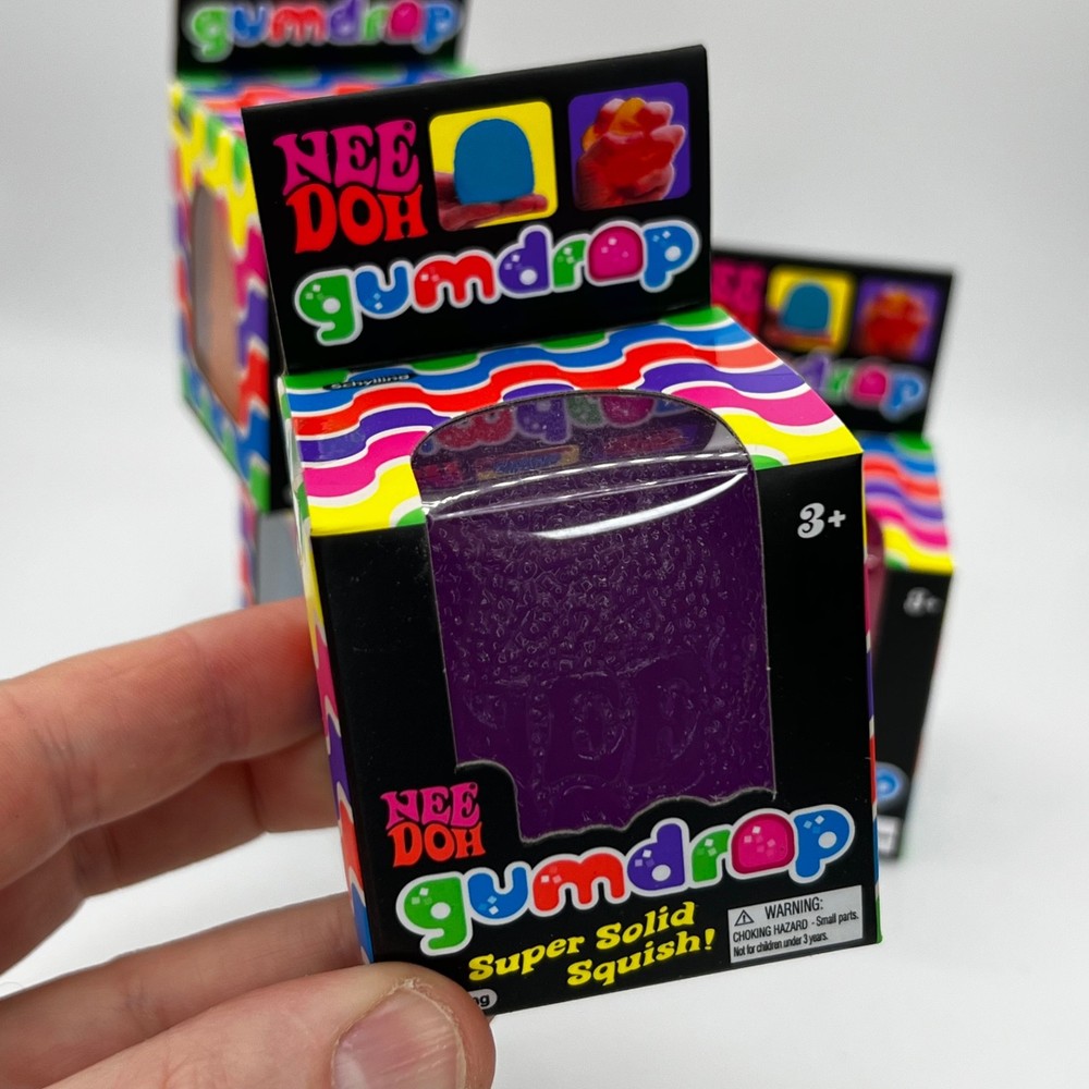 Nee Doh Gumdrop Super Solid Squish Needoh Gum Drop purple CW