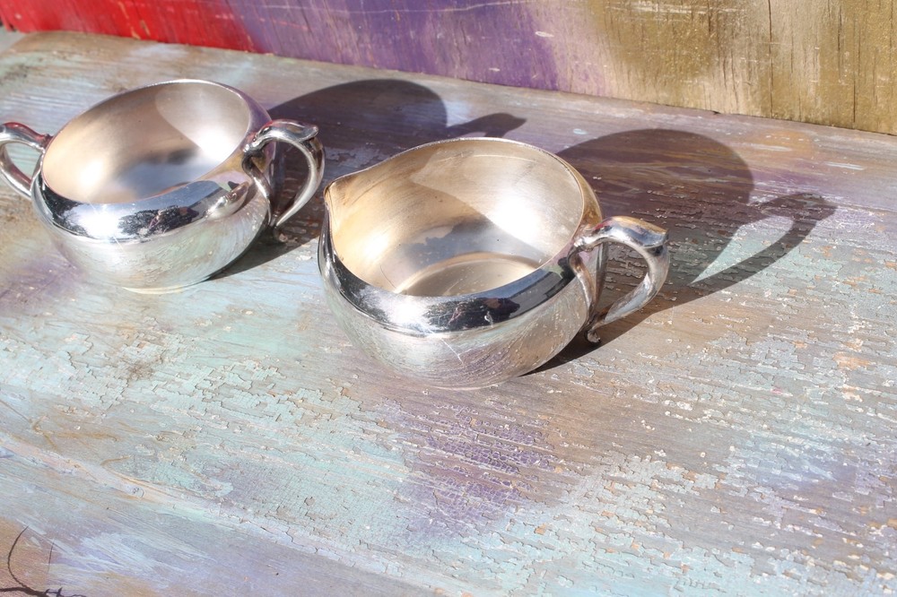 Silverplate Cream & Sugar Set