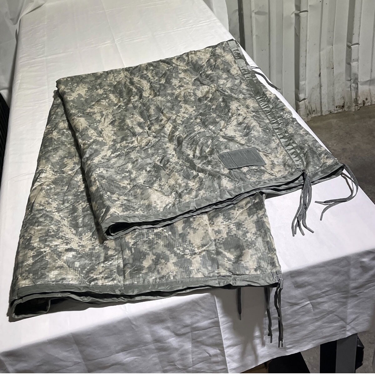 US Military Army ACU Poncho Liner Woobie Blanket - Used Good