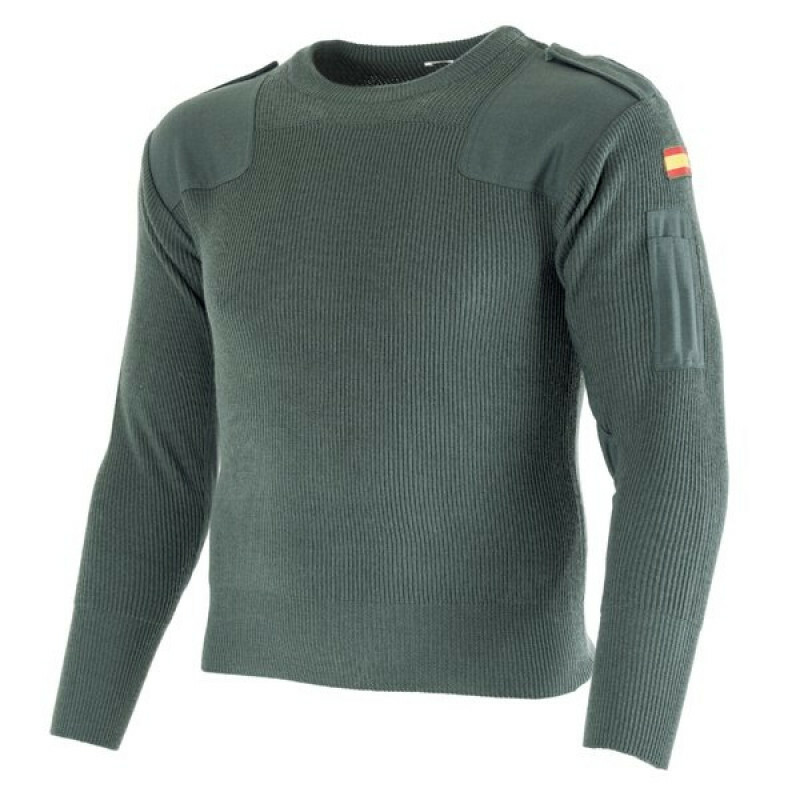 Spanish Army Infantry Commando Sweater Tight Weave Wind Breaking + Insulating