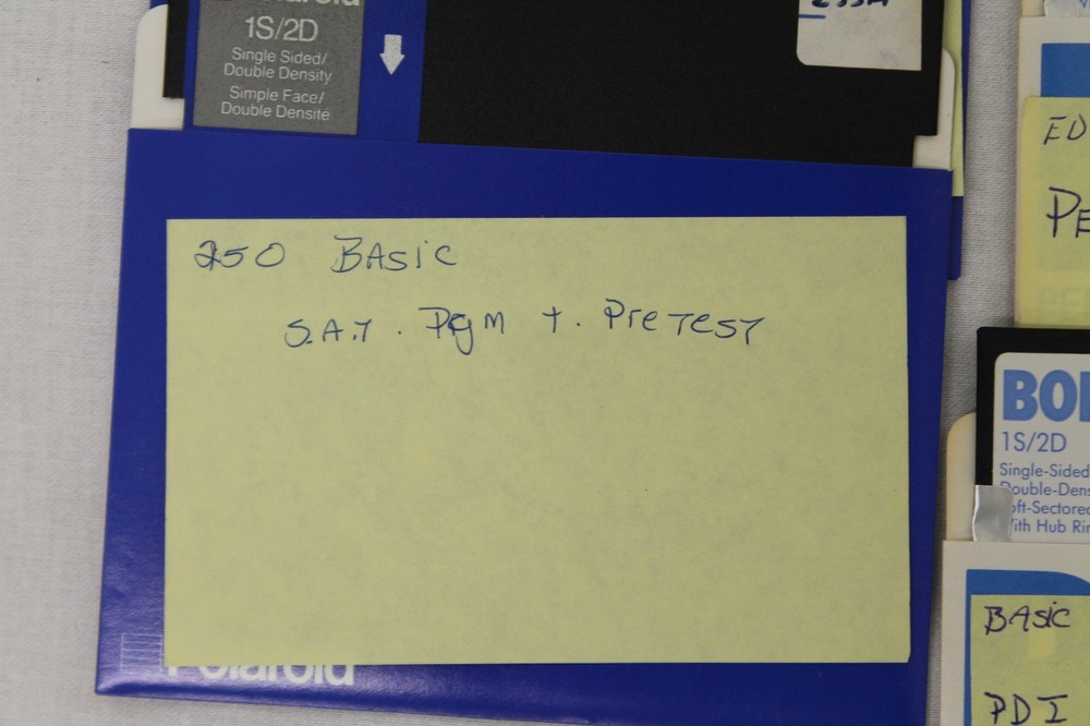 13 Pcs 5.25 Inch Floppy Disk Educational Different Software Math Science Shapes