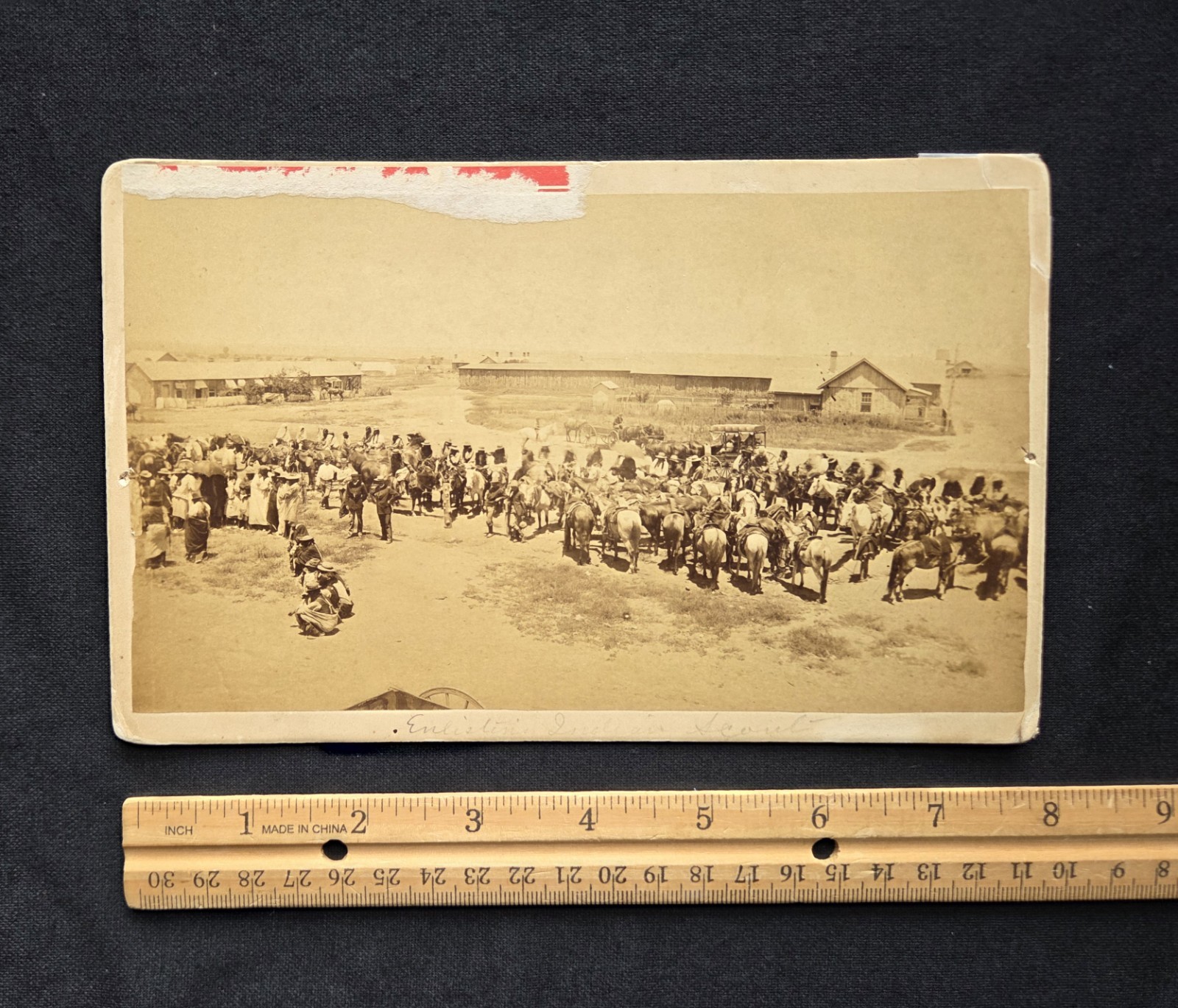 Native Americans, , Indian Scouts , at A Fort
