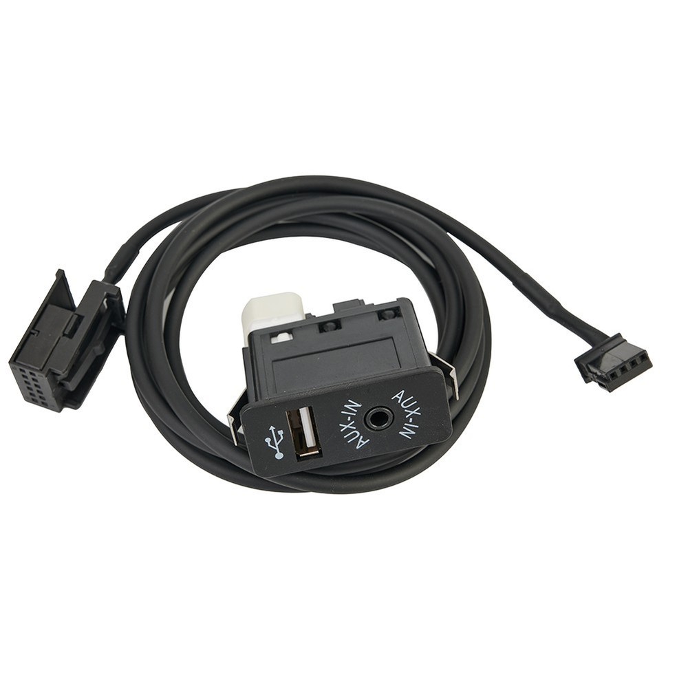 AUX USB Interface Panel Cable Adapter And Socket Plastic Cable For