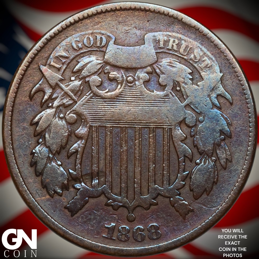 1868 2 Cent Piece B1895