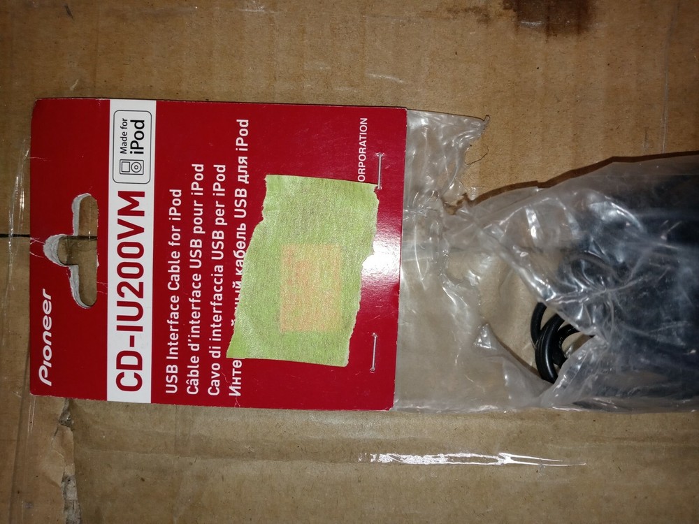 Pioneer IPOD USB Interface Cable Model#CD-IU200VM