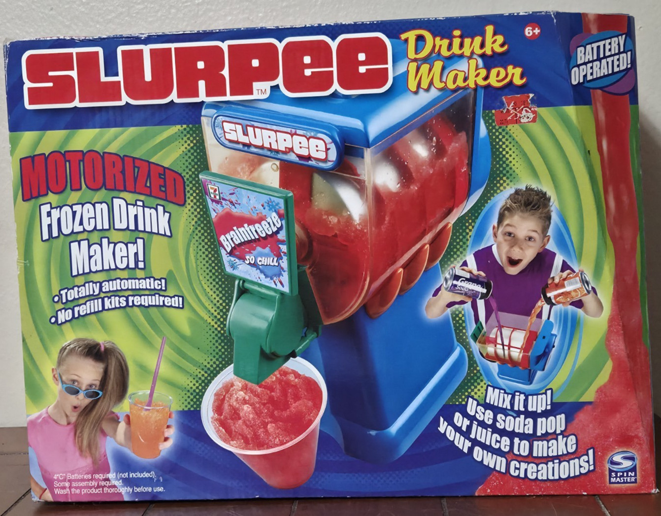 NEW Motorized SLURPEE Frozen Drink Maker Machine 7-11 Brain Freeze SEALED NOS