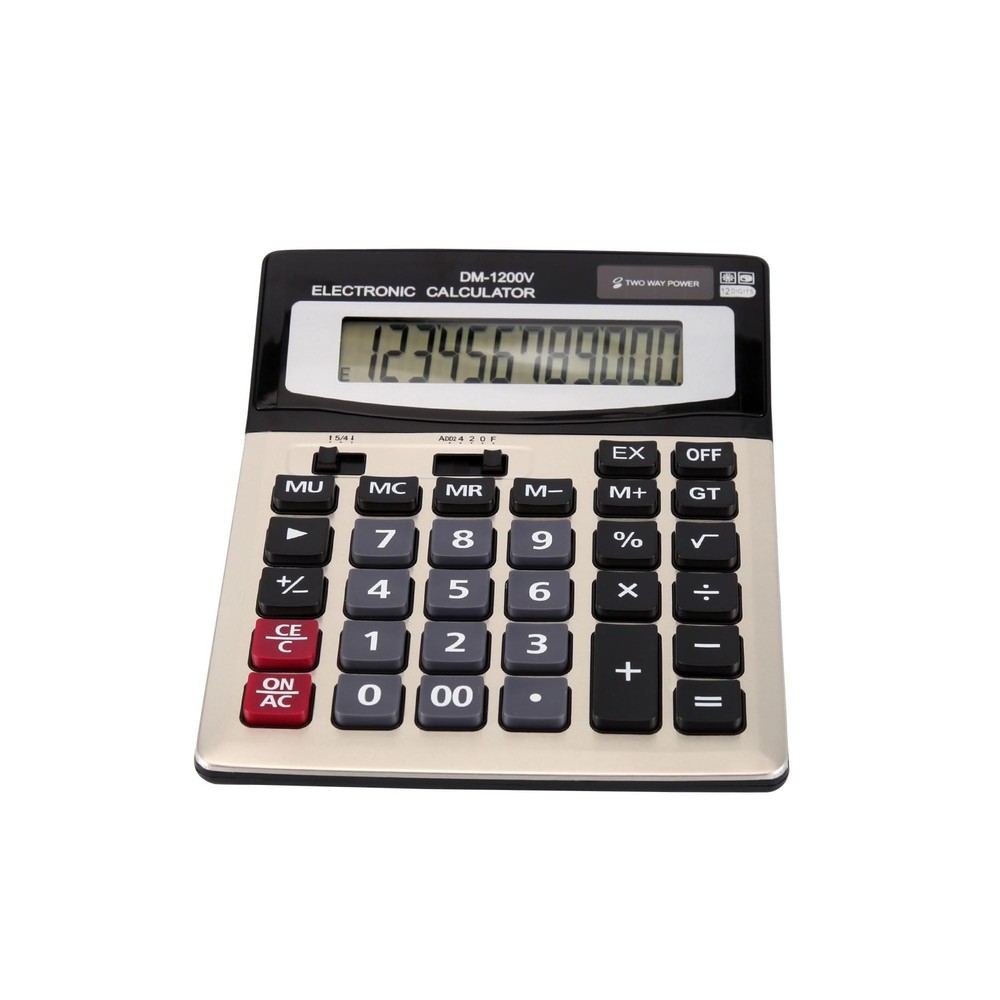 Large Desktop Calculator with 12-Digit Widescreen Display and Large Plastic B...