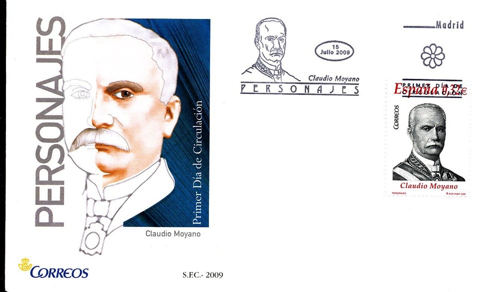 CLAUDIO MOYANO EXPLORER 2009 SPAIN FDC