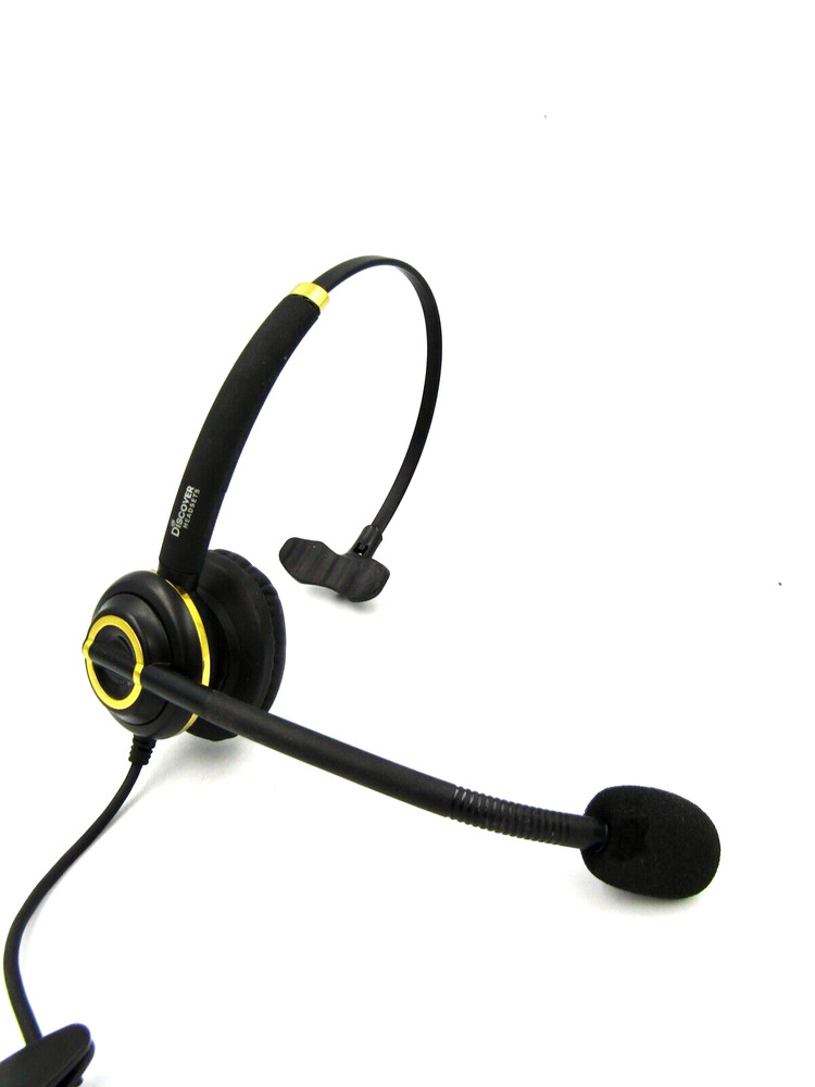 Discover D711U Professional Noise Canceling USB Headset w/ Inline Control - USED